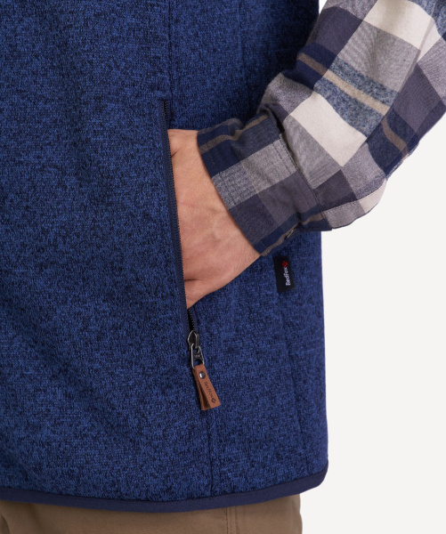 Жилет Флис RedFox Tweed Man (Мужской; S; Черно-Синий)